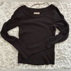 NWT We The Free Cut-Out Long Sleeve Shirt